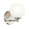 Z-Lite Neoma Wall Sconce, 1-Light, 5.25 In.W x 6.75 In.L x 6.75 In.H, Brushed Nickel  /Opal Etched 1100-1S-BN - alternate 5